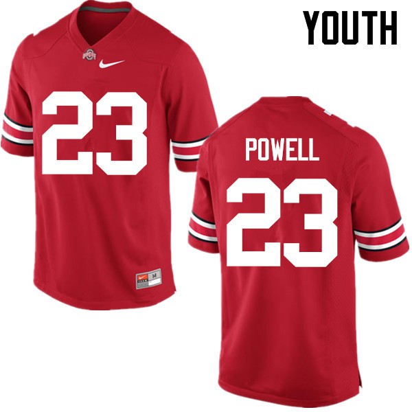 Ohio State Buckeyes #23 Tyvis Powell Youth High School Jersey Red OSU35398